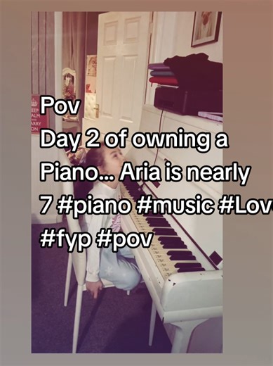 Pov Day 2 of owning a Piano... Aria is nearly 7 #piano #music #Love #fyp #pov