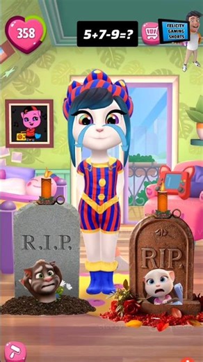 Rip my talking Angela & my talking tom died in a rollercoaster accident 😭#shorts #rip #viral #angela
