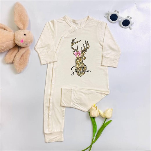 Custom Camo Bow Baby Bodysuit, Country Hunting Baby Romper, Girl Camo Baby Gift - Etsy