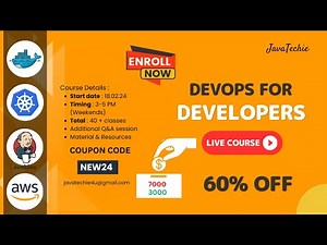 🚀 Launching My Brand New DevOps For Developers Live Course FOR 90-DAYS | Enroll Now | 🔥 JavaTechie