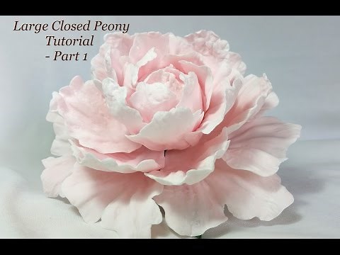How to make a Gumpaste Peony - Part 1