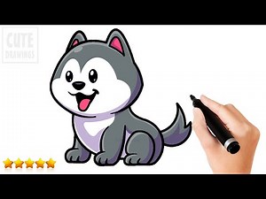 Easy Step-by-Step: How to Draw a Cute Husky for Beginners