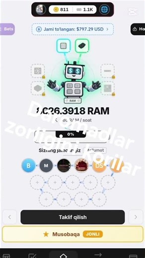 RAMER BOT PUL ISHLAMOQCHILAR UCHUN