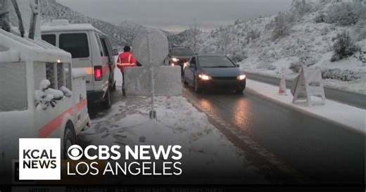 Snow brings dangerous conditions to Tejon Pass, other nearby roads
