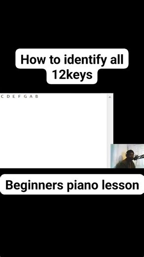 How to identify all 12 musical keys on the piano #pianolessons | Vicpiano