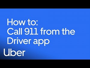 How to Use the Driver In-App Emergency Button | Safety at Uber | Uber