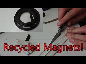 Recycling fridge door seal magnets