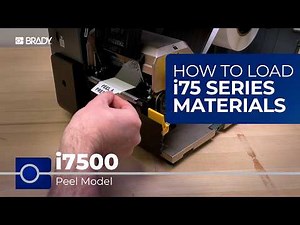 Loading i75 Series Materials | i7500 Industrial Label Printer - Peel Model