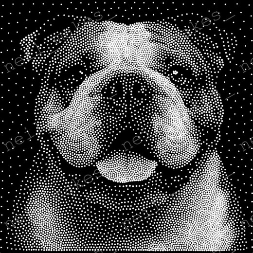 English Bulldog Dog Portrait Vector Image CNC Router Project / Laser Engraving File Download (svg, Dxf & Png Files) - Etsy