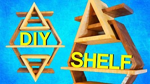 DIY Modern Wall Shelf | Unique Geometric Shelving