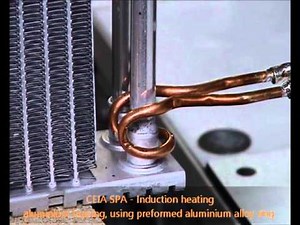 Radiator aluminium brazing CEIA induction heating