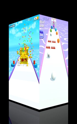 Multiple 2048 Ball Games | Biggest Merge Moments! 🔥😳 #shorts