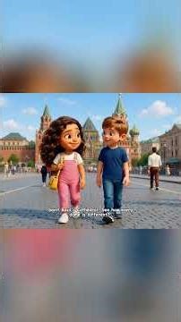 🏰 Nira Explores Russia's Most Magical Landmark — Red Square! ⭐ #Shorts