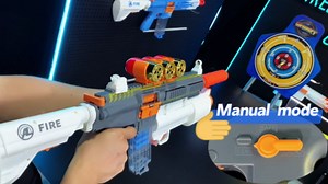 Automatic Toy Gun for Kids, 2 in 1 Mode Electric Foam Blaster with Grenade Launcher, Shooting Game Toys for Kids and Girls Over 14+ Years Old