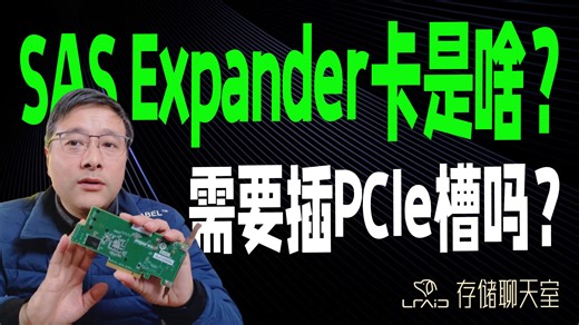 SAS Expander卡是啥？需要插PCIe槽吗？一个视频给你讲明白。