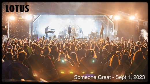 Lotus covering LCD Soundsystem's "Someone Great" at Summerdance 9.1.2023 at Nelson Ledges Quarry Park - Garrettsville, OH. Tune in this Wednesday 4.17 at 8pm ET for a full show premiere of the Friday show from SD23 (free on our YouTube). Guests: Gabe Otto - vocals, Steve Clemens - percussion Video shoot: mkDevo Video edit/audio mix: Jesse Miller Cover photo: Tanner Henson | Lotus
