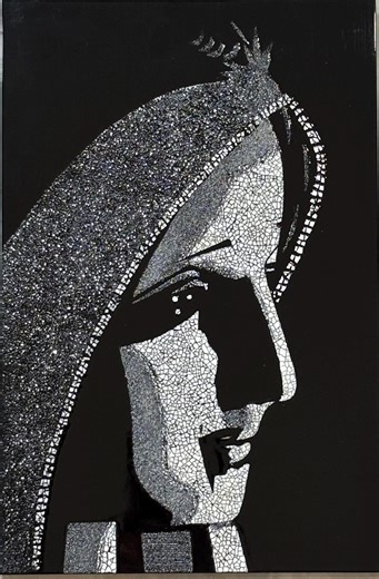 Vietnamese Lacquer Mother Mary Art – Eggshell Mosaic Wall Decor (20x30cm) - Etsy UK