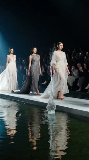 models walk on water runway and under water runway