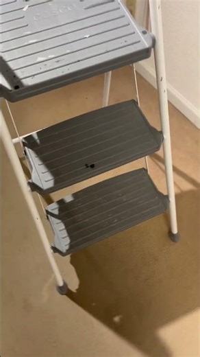 Folding Step Stool with Handrail Wide Platform Nonslip StepOffice Products