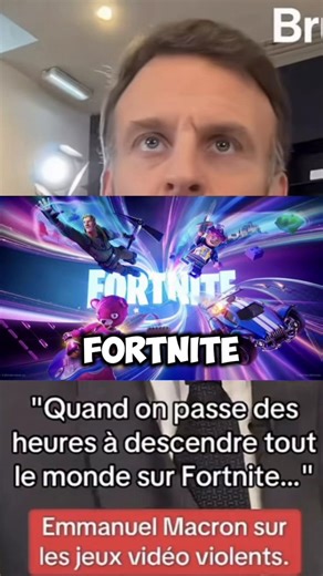 C’est pas un bonne exemple Fortnite 🤣🤣 #fortnite #emmanuelmacron🇫🇷 #humour #reagie #fyp