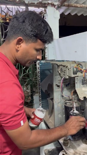 A/c nitrogen pressure testing #acservice #vijayawada #acrepair #accleaning #acrepairnearme #viral