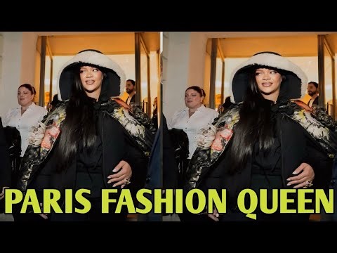 Rihanna Makes a Fashion Statement Leaving Dior Paris