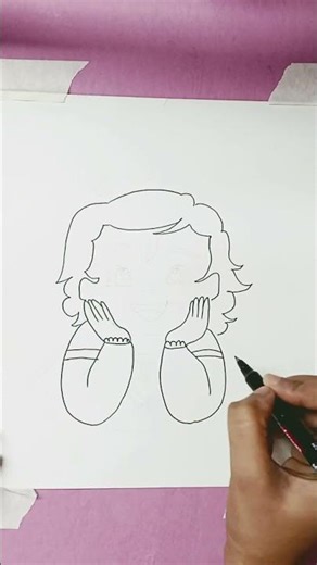 how to draw easy krishna drawing #easydrawing #krishnadrawing #stepbystep