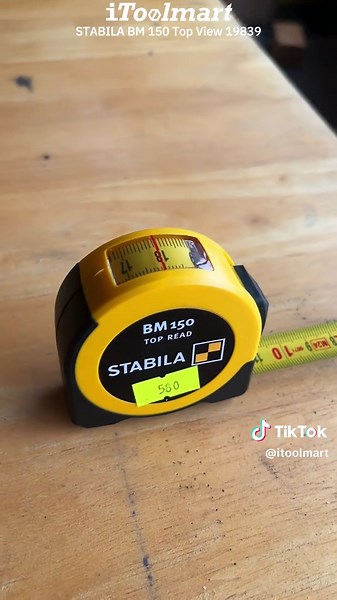 ตลับเมตร ขนาด 3 เมตร STABILA BM 150 รุ่น Top View 19839 วัดได้โดยไม่ต้องหักสายสามารถวัดรวมกับตัวตลับเมตรได้เลยมองตัวเลขได้ง่ายๆ #itoolmart #tools #stabila #ตลับเมตร #topview #เครื่องมือวัด #เครื่องมือช่าง