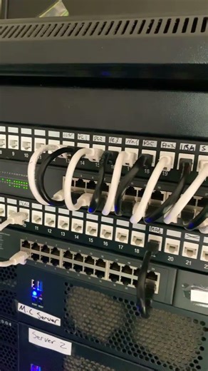 Home Lab Network Server Rack Switches and Patch Panels! #homelab #homeserver #ytshorts #shorts