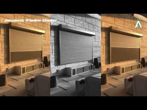 Automatic window shutter 44mm aluminium slats
