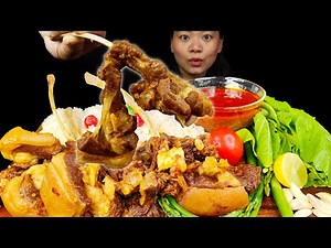 Eating Spicy Mutton Ribs Curry | Mutton Curry | Nepali Eating Food | Mukbang Asmr | Masu Bhat