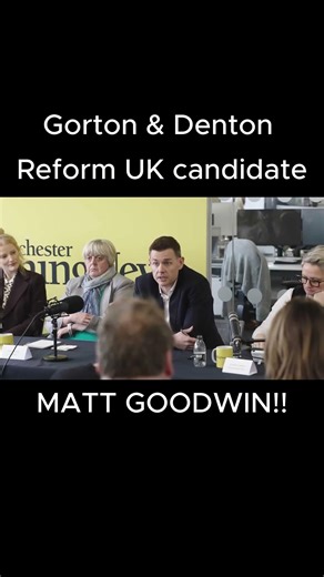Matt Goodwin caught out #greenparty #reformuk #denton #gorton
