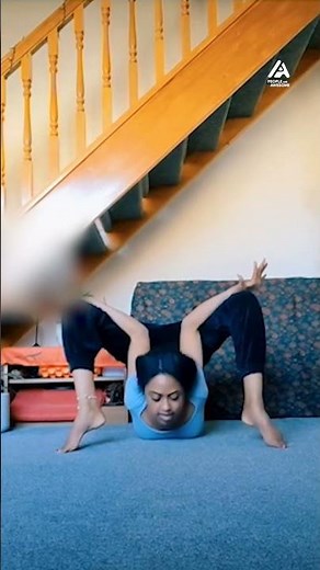 Dazzled by the graceful elegance of this contortion wizard!