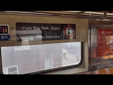 IRT Subway: R62A (6) Train Ride from Pelham Bay Park to Brooklyn Bridge via full Pelham Exp