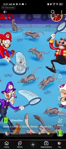 Mario & sonic at the Milan Corrina 2026 Olympic game 2026