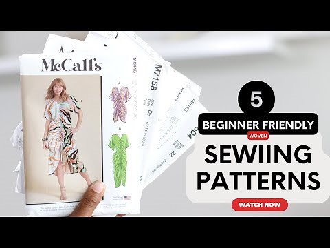 5 beginner friendly woven sewing patterns | easy to sew | sewing