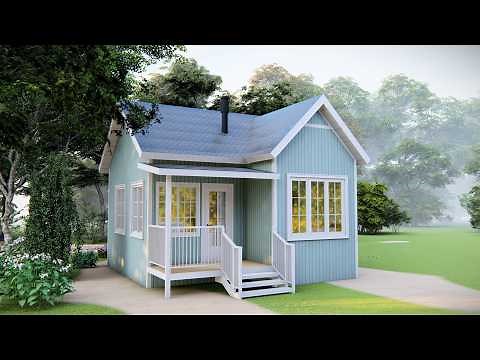 20'x20' Tiny House Design! FREE Floor Plan & Cozy Charm | 6x6m Tiny Living