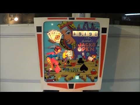 JACKS OPEN PINBALL MACHINE - BY GOTTLIEB 1977