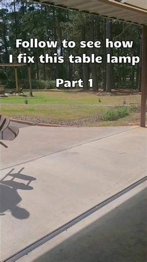 Fixing this table lamp pt 1 #shortsvideo #shorts #diy #asmr