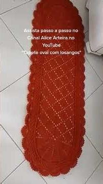 Crochet rug = step-by-step tutorial on the channel
