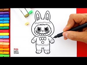 Cómo dibujar a LABUBU Galleta de Jengibre | How to draw Labubu Gingerbread