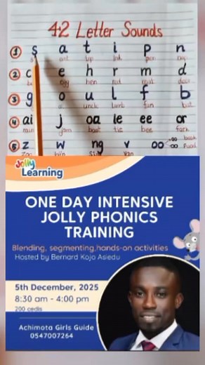 1.8K views · 24 reactions | Studies show that over 70% of Ghanaian pupils in Basic 2 cannot read a single word (UNESCO, 2023). The problem is the teaching approach. Jolly Phonics is a proven method that helps children read early and confidently. | Promise Land Education Consult | Facebook