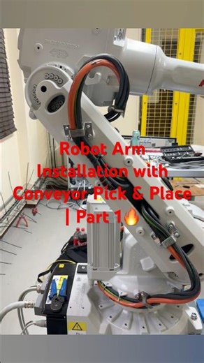 Robot Arm Installation with Conveyor Pick & Place System | Part 1 – Mechanical Setup #robot arm