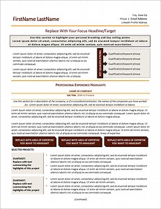 Project Prestige Resume Template