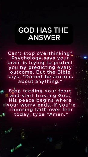 God's Answer to Overthinking #prayer #love #faith #god #eveningprayer