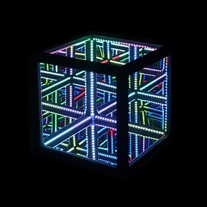 Infinity Mirror Cube, Hypercube, 3D Cube, Infinity Mirror Sculpture - Etsy