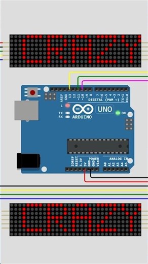 LED Dot Matrix with MAX7219 😍 | Arduino UNO Project on Wokwi