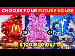 Would You Rather - Build Your FUTURE Luxury New House 🤖🏡🌈🤑 Daily Quiz