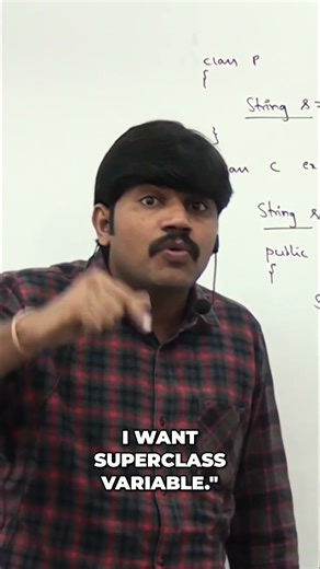 Java: Access Superclass Variable Using Super Keyword #shorts