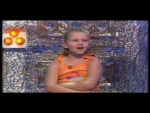 Sophie from the Saturday Show Gunged in blue!